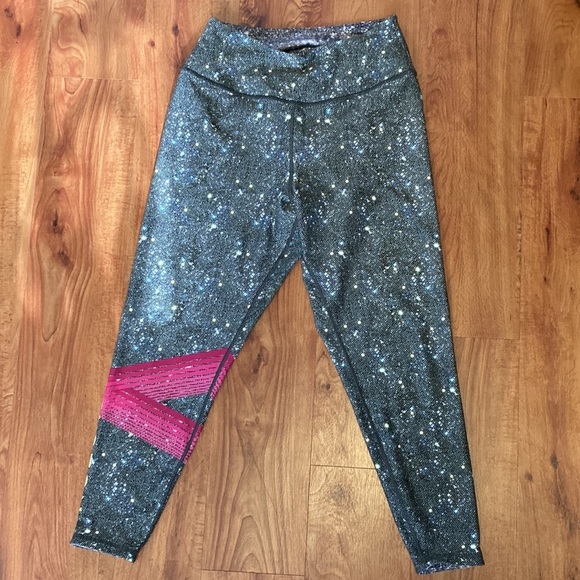 Peloton Leggings WITH Galaxy Girls Night Out Reversible Leggings Size XL - Picture 6 of 7